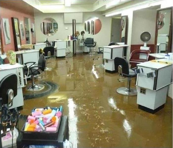 flooded business